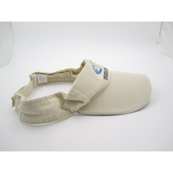 Virginia Beach Ocean Wave Embroidered Adjustable Sun Visor Hat (B) Made in USA - Picture 5 of 6